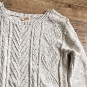 Cream knit sweater